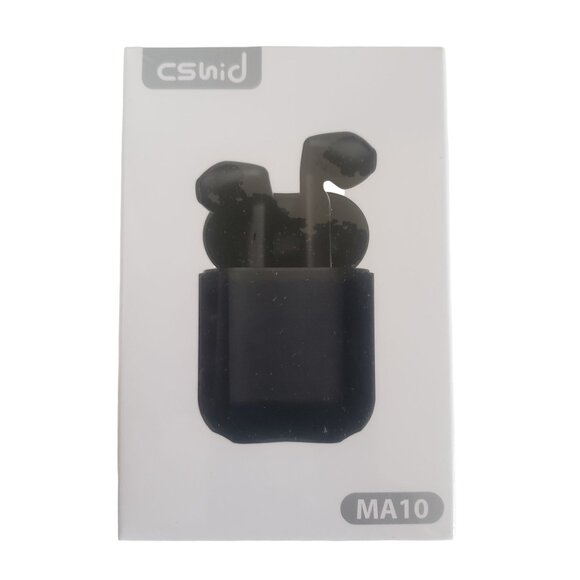CSnid Wireless Earbuds MA10 Black With Charging Case New Sealed - Picture 2 of 4